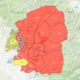 Map of Creek Fire evacuation zones