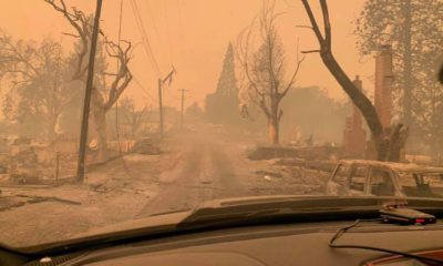 Photo of Big Creek, California, on the morning of Sunday, Sept. 6, 2020, after the Creek Fire.S