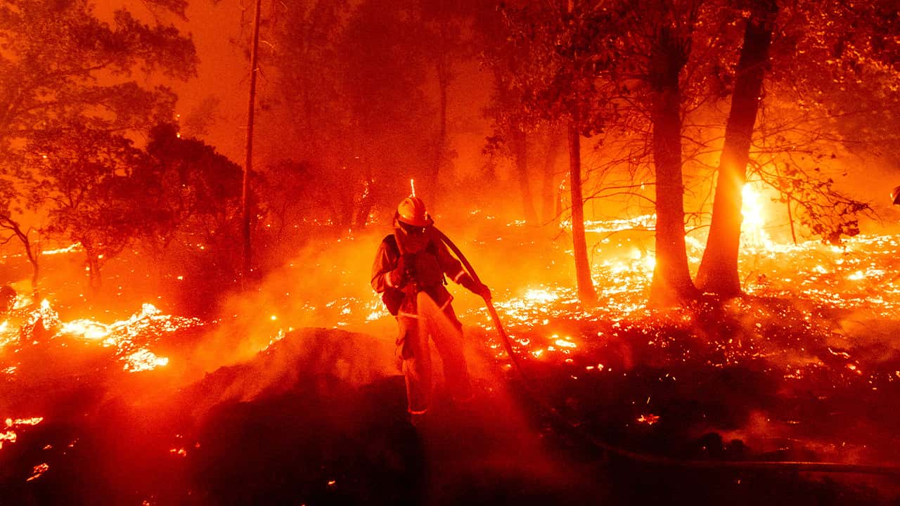 Photo of a firefighter