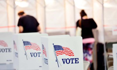 Photo of voting booths